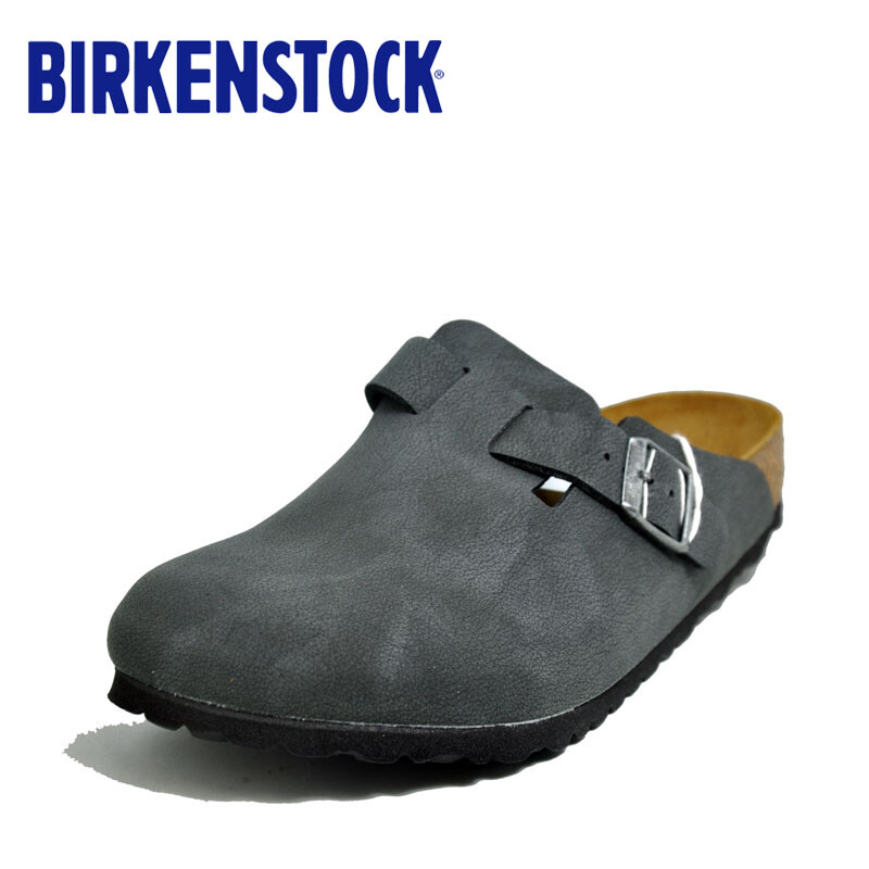 INNOWAYS德国制造Birkenstock经典明星同款包头鞋Boston秋冬全新色 炭黑色 42